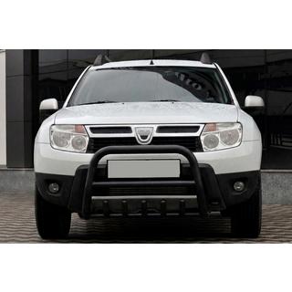 Frontbügel ohne Schriftzug QT006 Schwarz (Edelstahl) Renault Duster 2008–2017