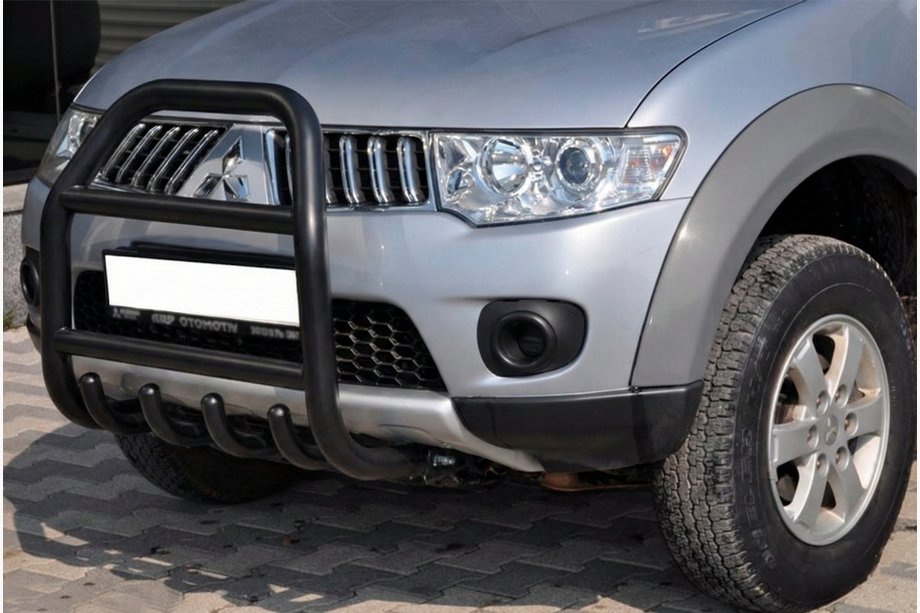 Mitsubishi L200 2006-2015 Frontbügel QT007 Schwarz (Edelstahl) Foto 1
