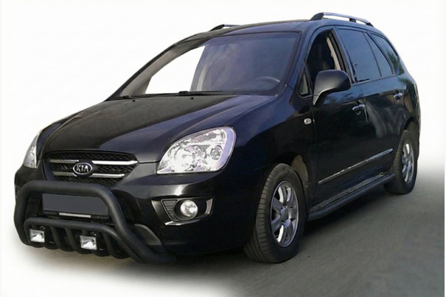 Kia Carens 1999-2012 Frontbügel WT002 Schwarz (Edelstahl) Image