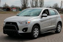 Mitsubishi ASX 2010-2023 Frontbügel WT002 Schwarz (Edelstahl) Foto 2