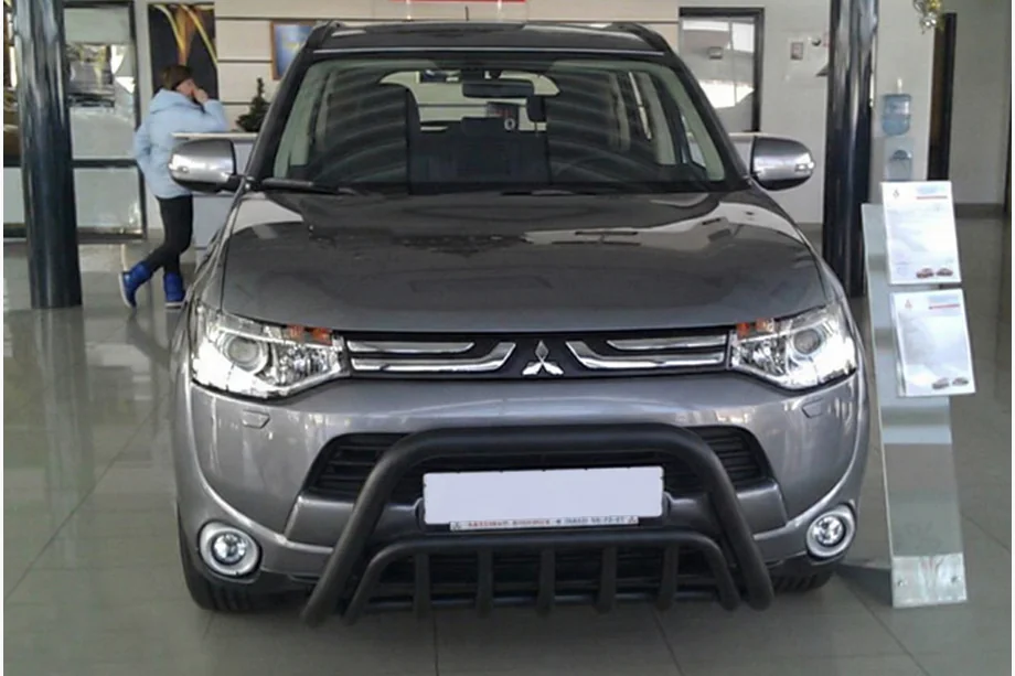 Mitsubishi Outlander 2012-2021 Frontbügel WT002 Schwarz (Edelstahl) Image