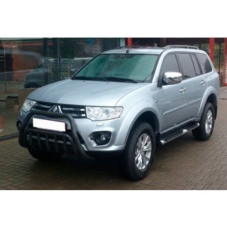 Frontschutzbügel WT002 Schwarz (Edelstahl) Mitsubishi Pajero Sport 2008-2015 Foto 2