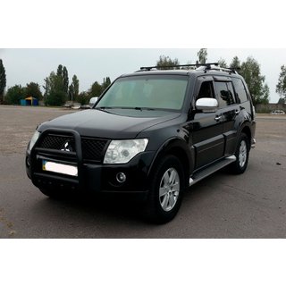 Frontbügel QT007 Schwarz (Edelstahl) Mitsubishi Pajero Wagon IV 2006-2021 Foto 2