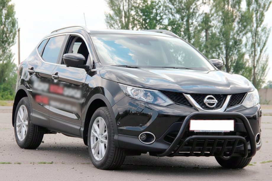 Nissan Qashqai 2014-2021 Frontbügel WT002 Schwarz (Edelstahl) Foto 3