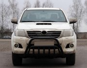 Toyota Hilux 2006-2015 Frontbügel WT002 Schwarz (Edelstahl) Foto 1