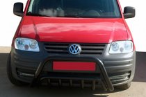 Volkswagen Caddy 2004-2010 Frontbügel WT002 Schwarz (Edelstahl) Foto 1