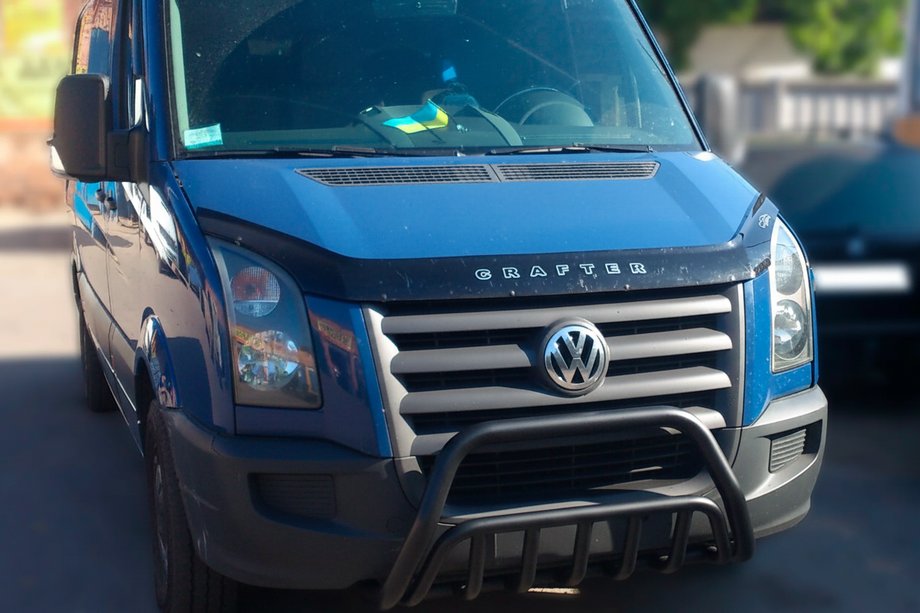 Volkswagen Crafter 2006-2016 Frontbügel WT002 Schwarz (Edelstahl) Image