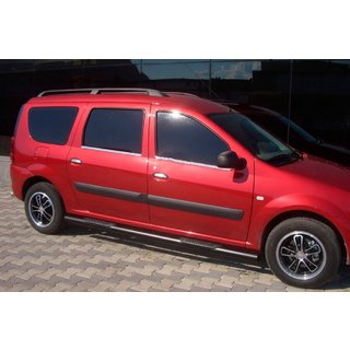 Seitenschutzrohre Black (2 Stk., Edelstahl) Renault Logan MCV 2005-2013 Foto 3