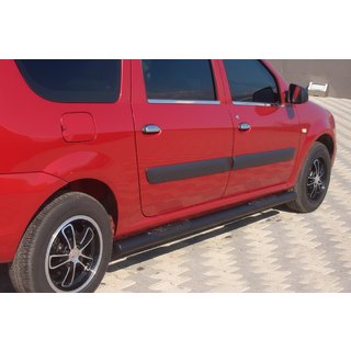 Seitenschutzrohre Black (2 Stk., Edelstahl) Renault Logan MCV 2005-2013 Foto 2