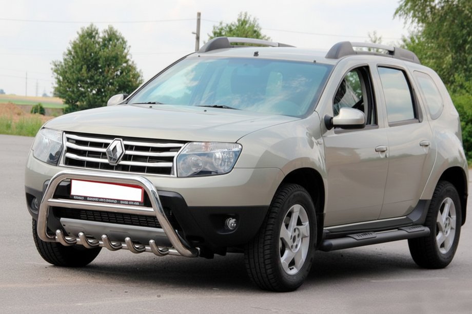 Dacia Duster 2008-2018 Seitliche Trittrohre mit Einsätzen Black (2 Stk., Edelstahl) Foto 6