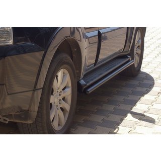Seitenschutzrohre Black (2 Stk., Edelstahl) Mitsubishi Pajero Wagon IV 2006-2021 Foto 1