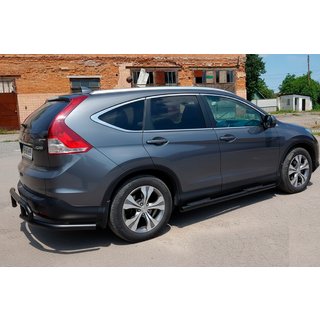 Seitenschutzrohre BB002 Schwarz (2 Stk., Edelstahl) Honda CRV 2012-2016 Foto 4