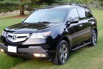 Acura MDX 2007-2013 Seitenschutzrohre Black (2 Stk, Edelstahl) Foto 1