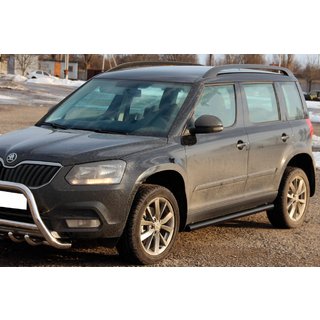 Seitliche Trittrohre Black (2 Stk., Edelstahl) Skoda Yeti 2009-2017 Foto 2