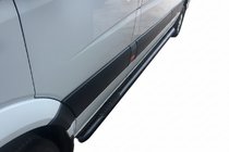 Mercedes Sprinter W907/W910 2018- Seitenschutzrohre Black (2 Stk., Edelstahl) Foto 2
