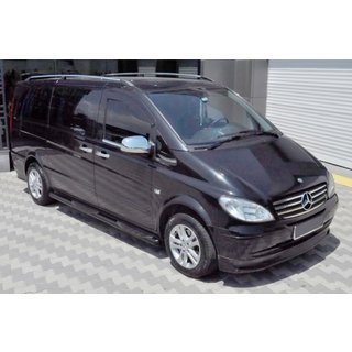 Seitenschutzrohre Black (2 Stk., Edelstahl) Mercedes Vito W639 2004-2014 Foto 1