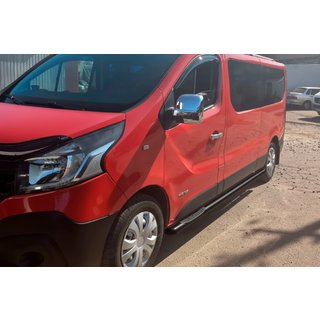 Seitenschutzrohre BB002 Schwarz (2 Stk., Edelstahl) Renault Trafic 2001–2015 Foto 4