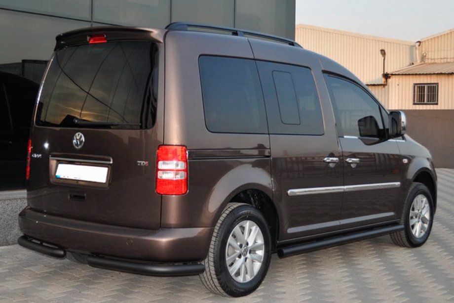 Volkswagen Caddy 2020- Seitenschutzrohre BB001 Schwarz (2 Stk., Edelstahl) Foto 6