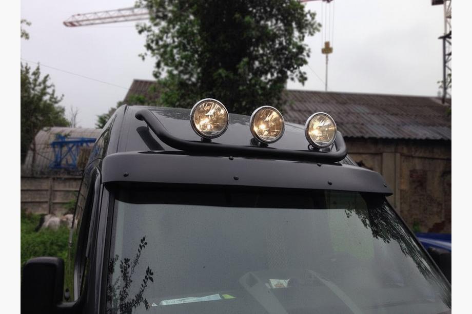 Mercedes Sprinter W907/W910 2018- Frontbügel Black (Edelstahl) Image