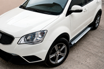 SsangYong Korando 2010-2019 Trittbretter Allmond Grey (2 Stk., Aluminium) Foto 1