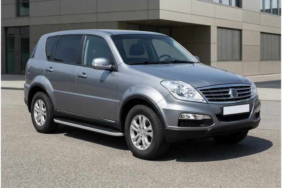SsangYong Rexton I 2001-2017 Seitenschweller Tayga Grey (2 Stk., Aluminium) Image