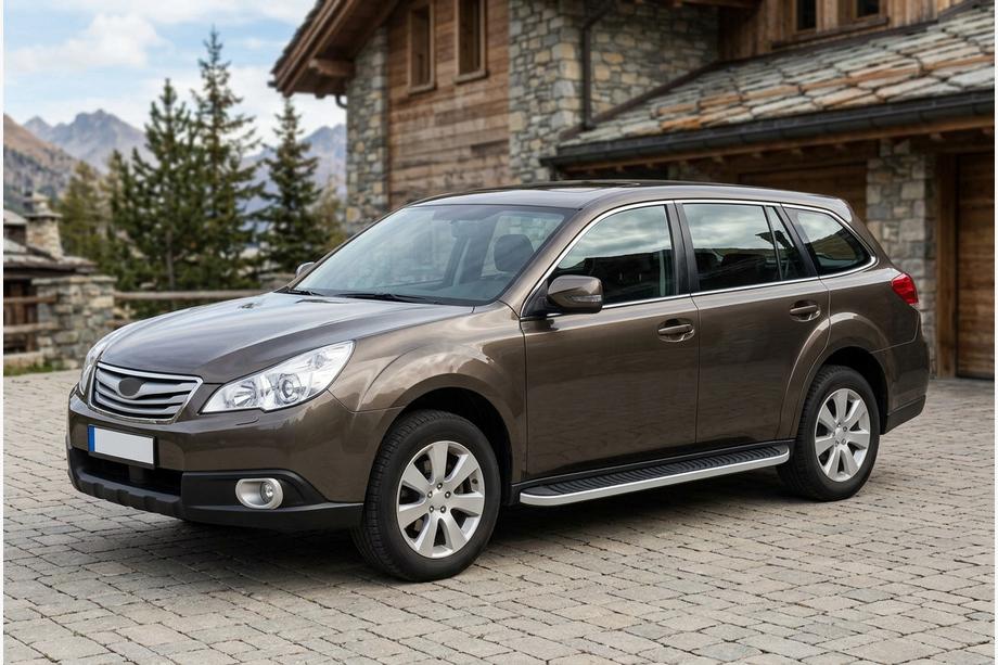 Subaru Outback 2009-2014 Seitenschweller Tayga Grey (2 Stk., Aluminium) Image
