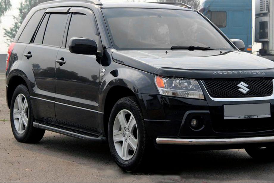 Suzuki Grand Vitara 2005-2017 Trittbretter Allmond Black (2 Stk., Aluminium) Image