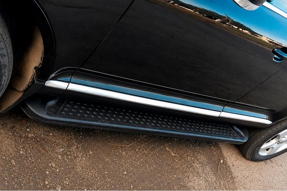 Volkswagen Touareg 2002–2010 Trittbretter Allmond Black (2 Stk., Aluminium) Image