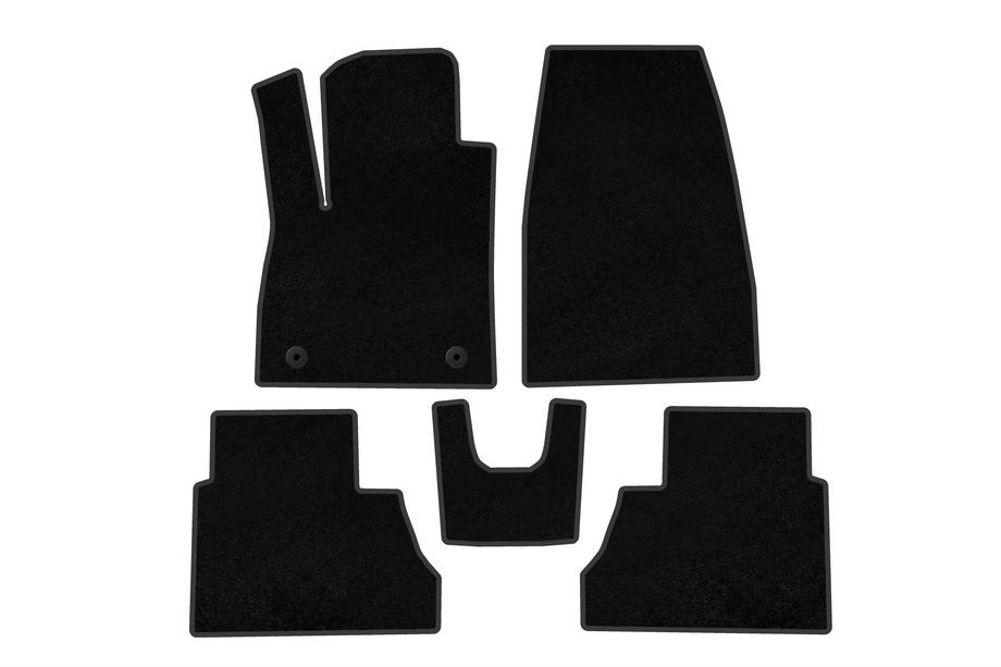 Ford Courier 2023- Textil Fußmatten Premium (Schwarz) Image