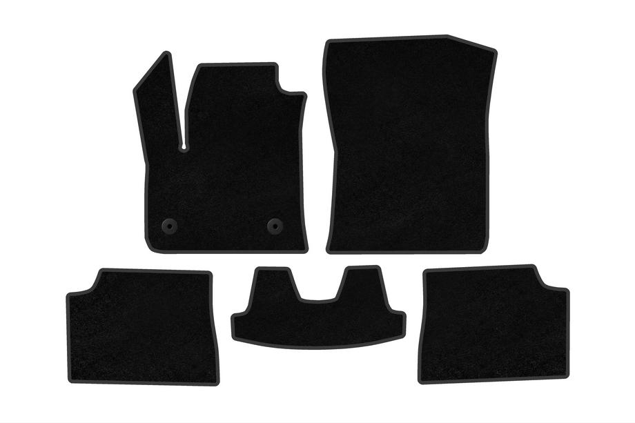 Fiat 600/600e 2023– Textil Fußmatten Deluxe (Elektro, Schwarz) Foto 1