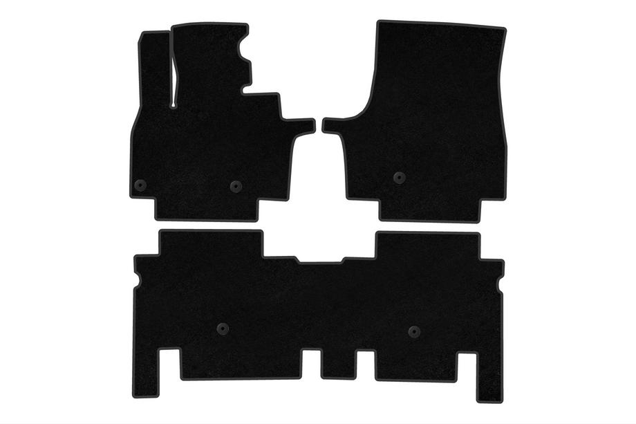 KIA EV9 Textil Fußmatten Deluxe (2 Reihen, Schwarz) Image