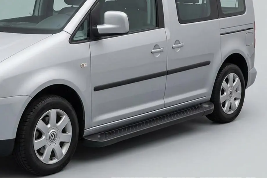 Volkswagen Caddy 2010-2015 Trittbretter Allmond Black (2 Stk., Aluminium) Image