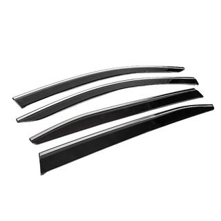 Windabweiser mit Chromleisten (4 Stk., Sunplex Chrome) Citroen C5 Aircross 2017-2025 Foto 3