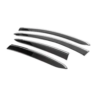 Windabweiser mit Chromleisten (4 Stk., Sunplex Chrome) Fiat Linea 2006-2018 Foto 2