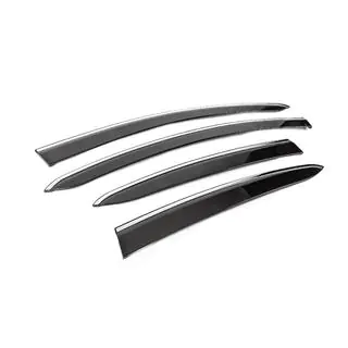 Windabweiser mit Chromleisten (4 Stk., Sunplex Chrome) Fiat Linea 2006-2018 Foto 3