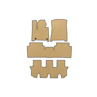 EVA Fußmatten (3 Reihen, Beige) Hyundai Santa Fe 5 2023-