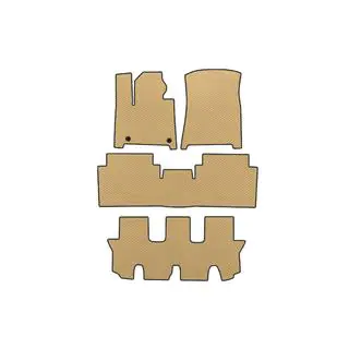 EVA Fußmatten (3 Reihen, Beige)