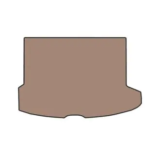 Gummimatte für Kofferraum (Beige)