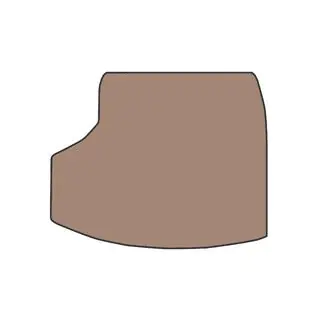 Gummimatte für Kofferraum (Beige)