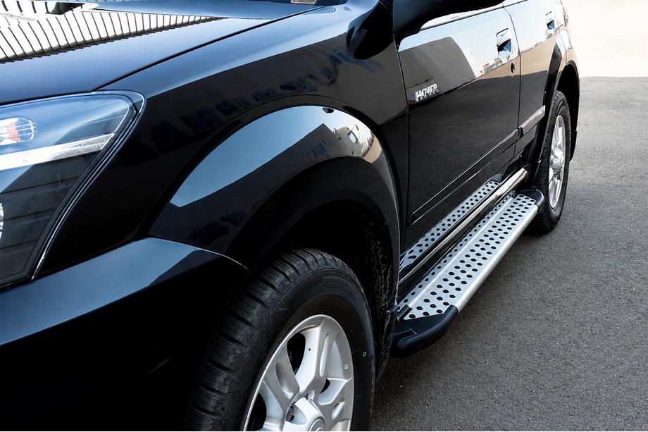 GreatWall Haval/Hover H3 2005-2013 Trittbretter Allmond Grey (2 Stk., Aluminium) Foto 1
