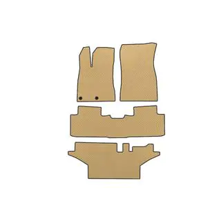 EVA Fußmatten (3 Reihen, Beige)
