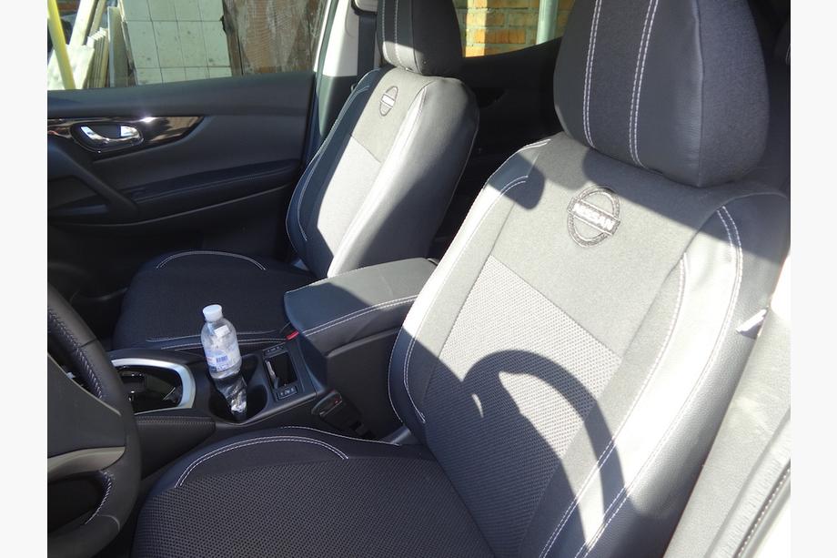 Nissan Qashqai 2014-2021 Autositzbezüge (Kunstleder↗Stoff, Premium) Foto 26