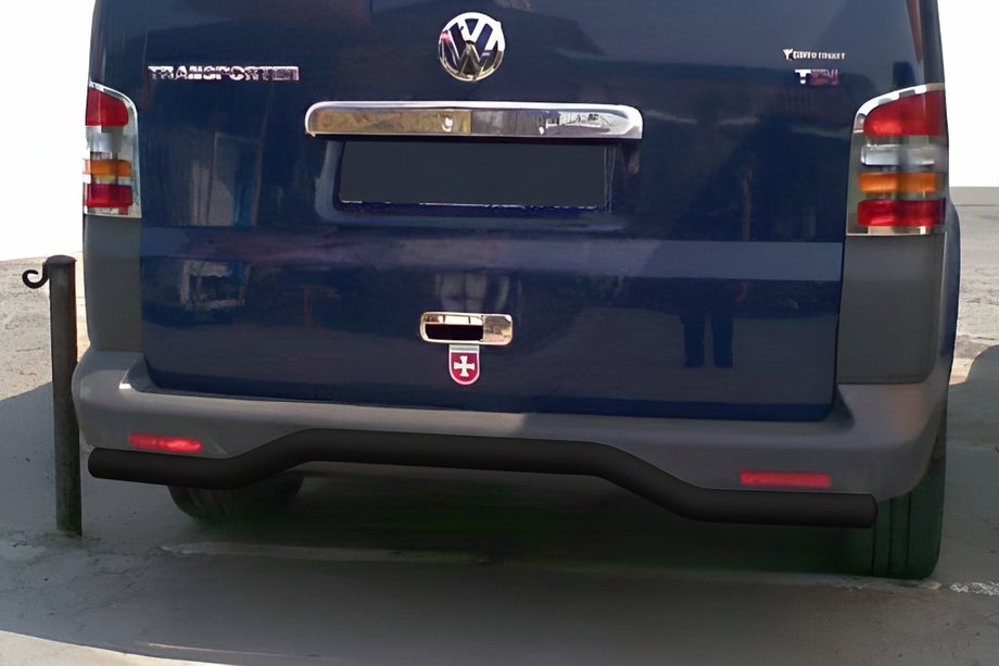 Volkswagen T5 Transporter 2003-2010 Hinterer Überrollbügel Welle Schwarz (Edelstahl) Foto 1