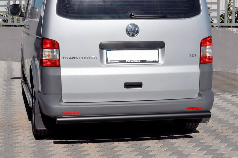Volkswagen T5 2010-2015 Heckbügel AK002 Schwarz (Edelstahl) Foto 4