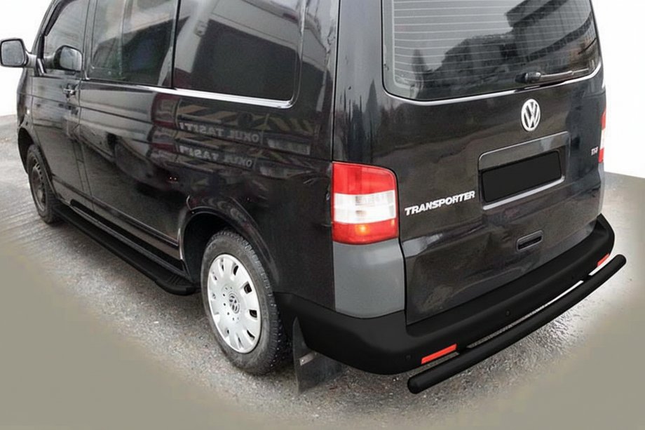 Volkswagen T5 2010-2015 Heckbügel AK002 Schwarz (Edelstahl) Foto 6