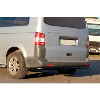 Hintere Eckschutzrohre AK003 Schwarz (2 Stk., Edelstahl) Volkswagen T5 Caravelle 2004-2010 Foto 3