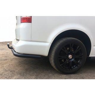 Hintere Eckschutzrohre AK003 Schwarz (2 Stk., Edelstahl) Volkswagen T5 2010-2015 Foto 2