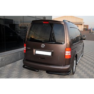 Hintere Eckschutzrohre AK003 Schwarz (2 Stk., Edelstahl) Volkswagen Caddy 2004-2010 Foto 2