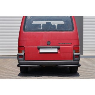 Hintere Eckschutzrohre AK003 Schwarz (2 Stk., Edelstahl) Volkswagen T4 Transporter 1990-2003 Foto 1