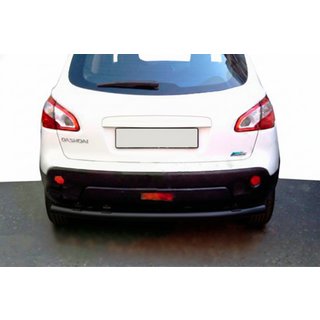 Hinterer gerader Überrollbügel Black (Edelstahl) Nissan Qashqai 2010-2014 Foto 1